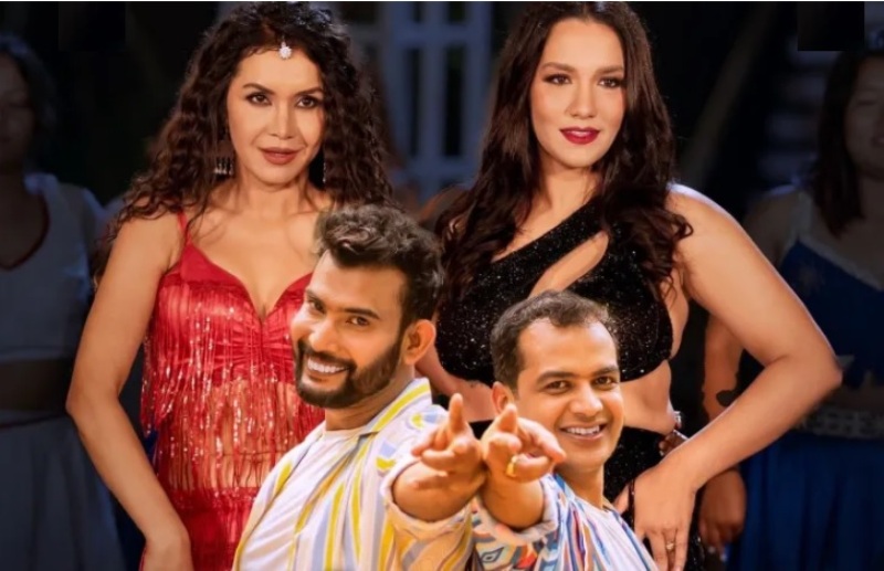 ‘तँई का ठमक’मा प्रियङ्का र बेनिशासँग गीतकार र सङ्गीतकारको ठुम्का